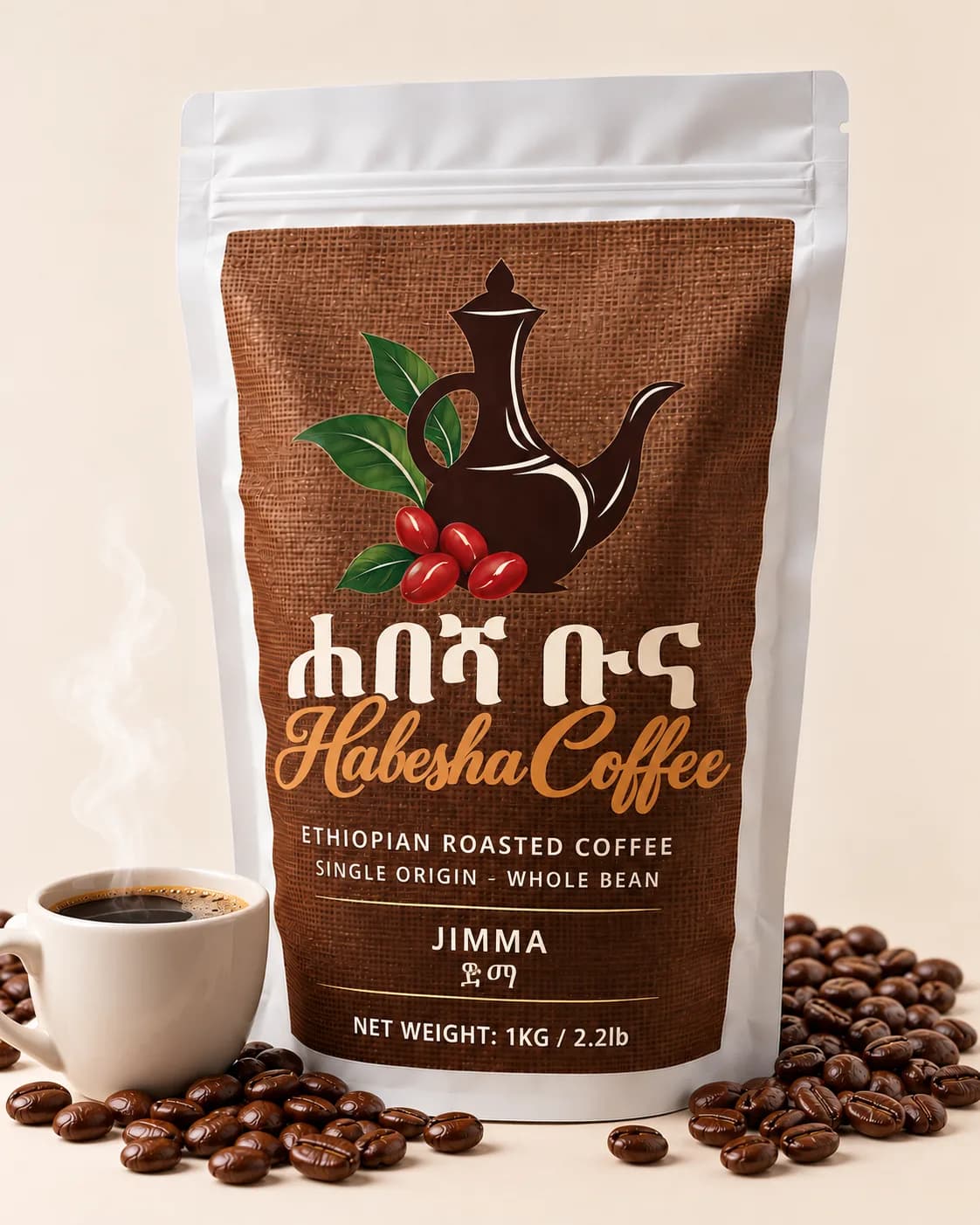 Habesha Coffee Jimma single-origin pouch